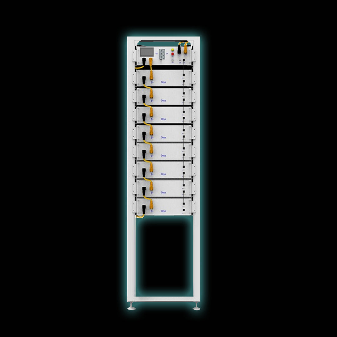 Deye High Voltage Batteries with Rack and BMU - 5.12kW BOS-G - Haultron | Only Good Energy