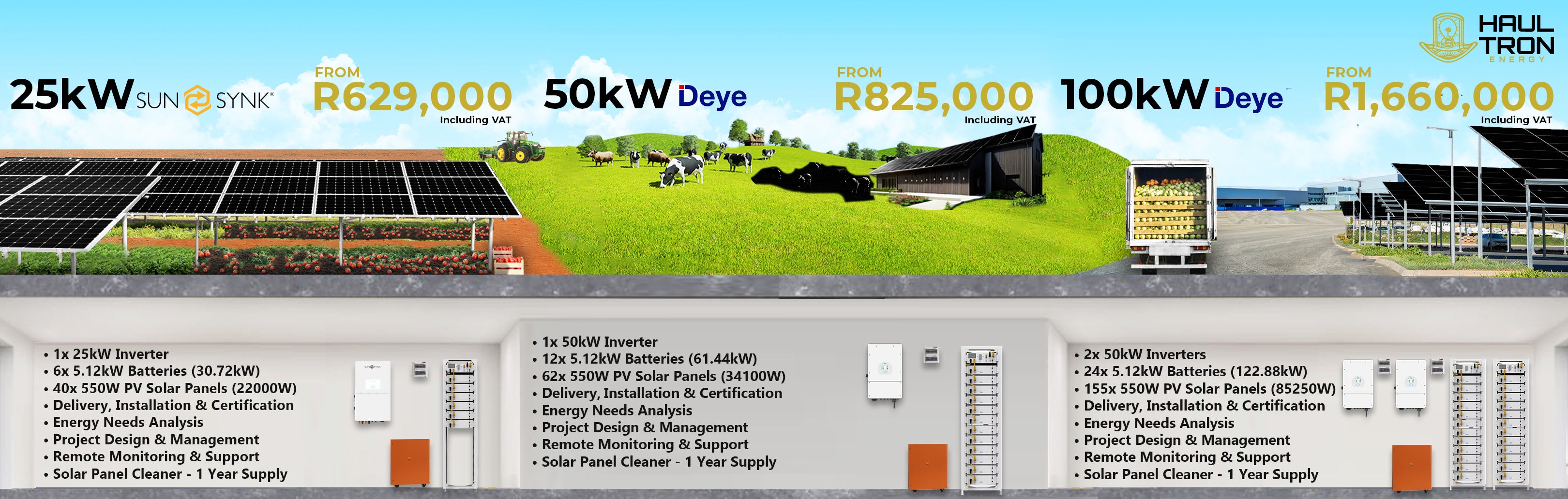 20kw 50kw and 100kw Farming and Agricultural Hybrid solar system pricing