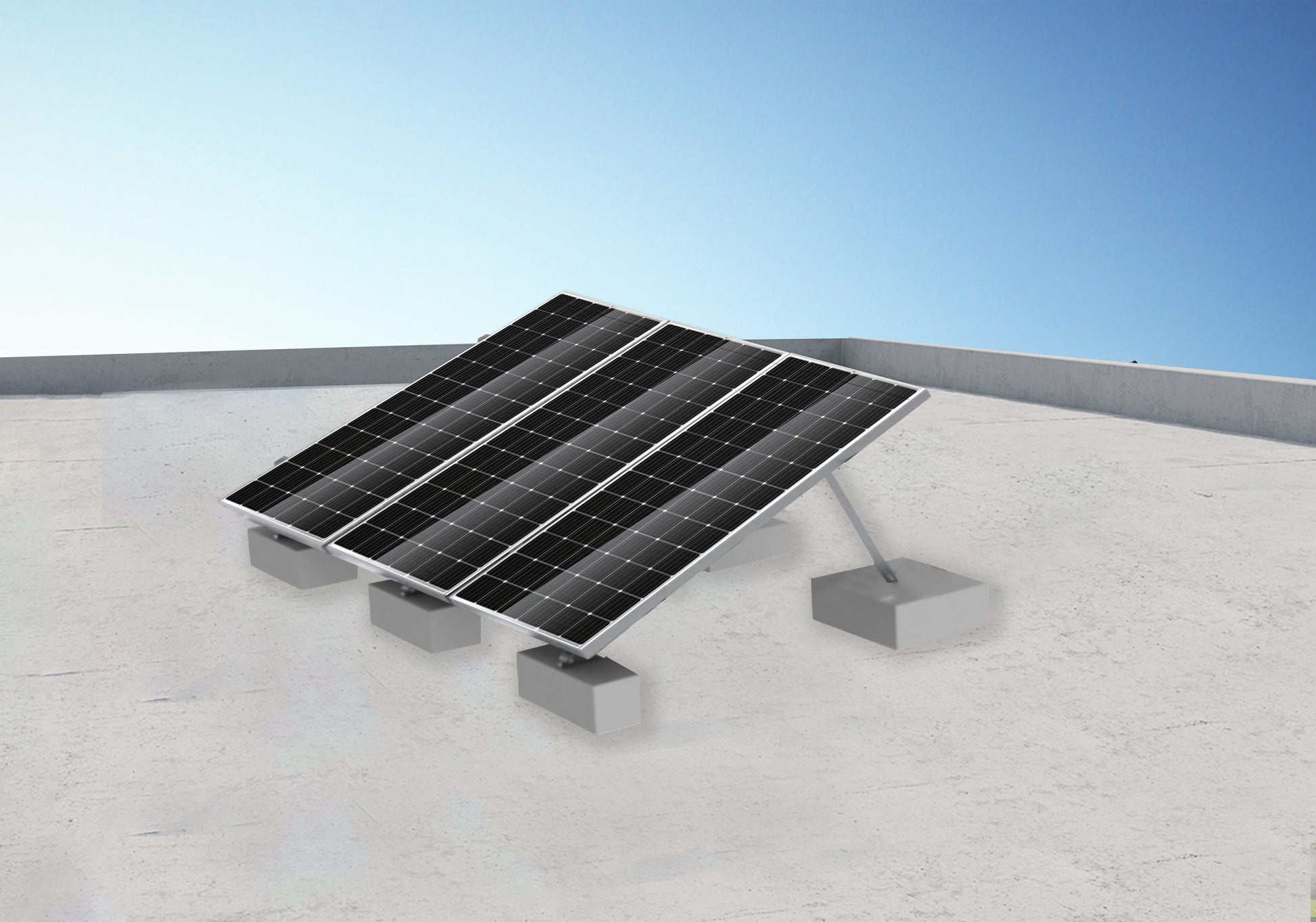 PV Mounting Frames - Flat Roof - Haultron | Only Good Energy