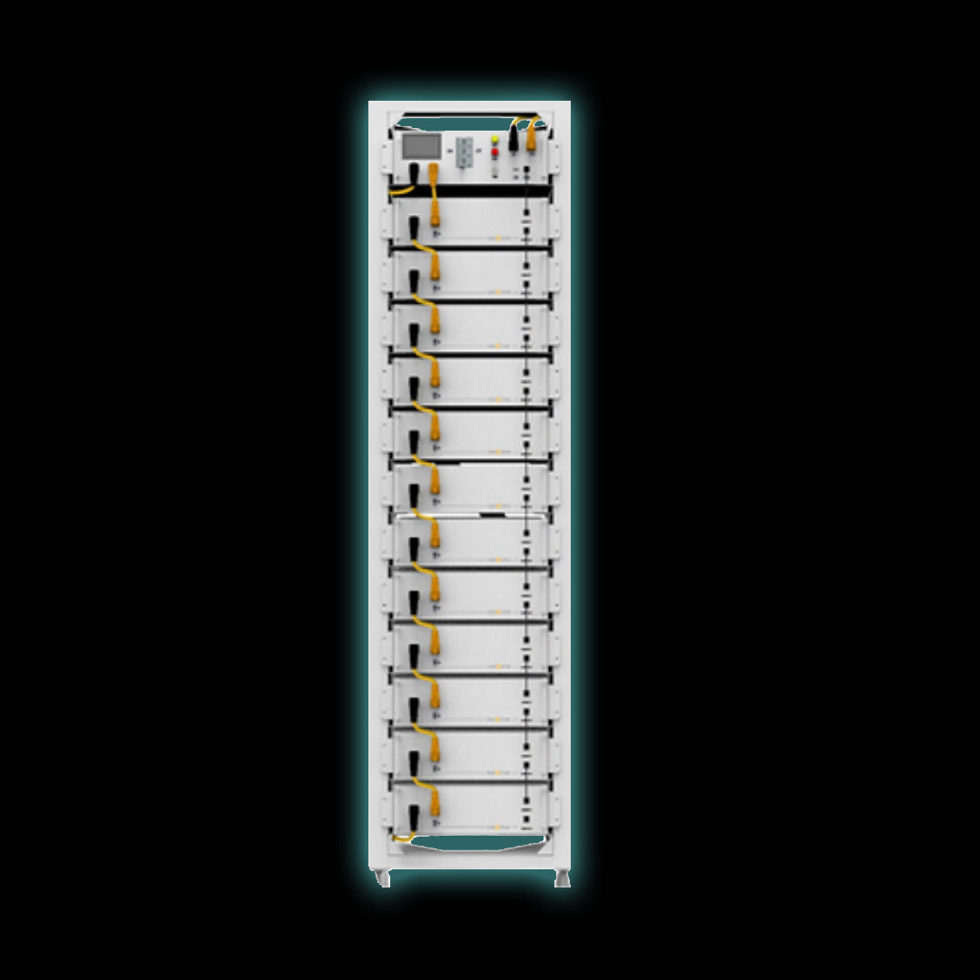 Sunsynk Battery Rack with 12 Batteries and Sunsynk BMU