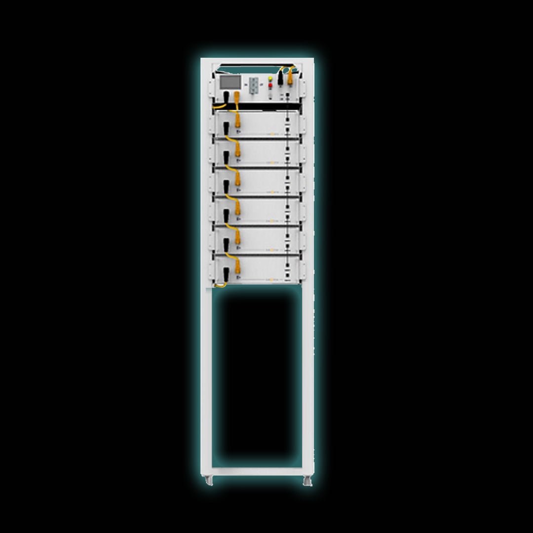 Sunsynk Battery Rack with 6 Batteries and Sunsynk BMU